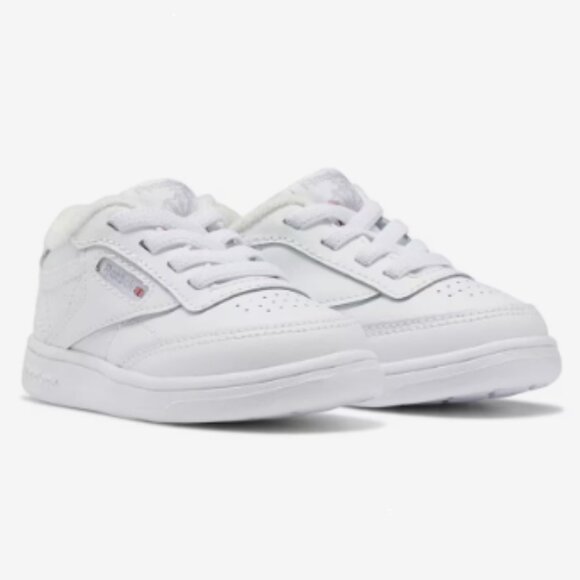 Reebok Club C Sneaker All White Toddler Kids Size 9 NWT/NIB - Picture 2 of 5